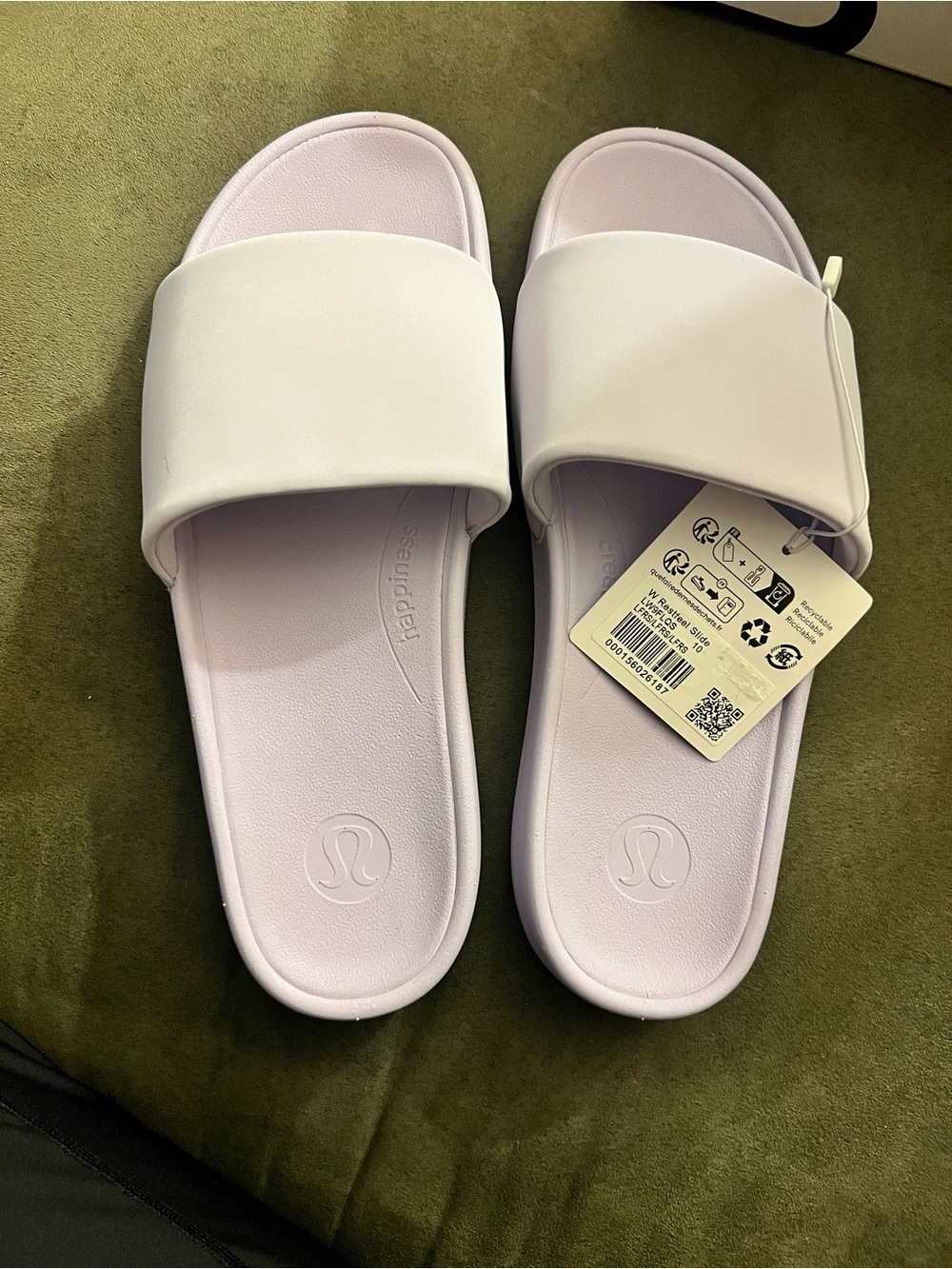 lululemon athletica Women’s Light Purple Restfeel Slides - Size 10